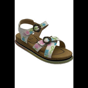 L'Artiste x Jane & Coco Leather Sandals Gabriola White Multi - Medium